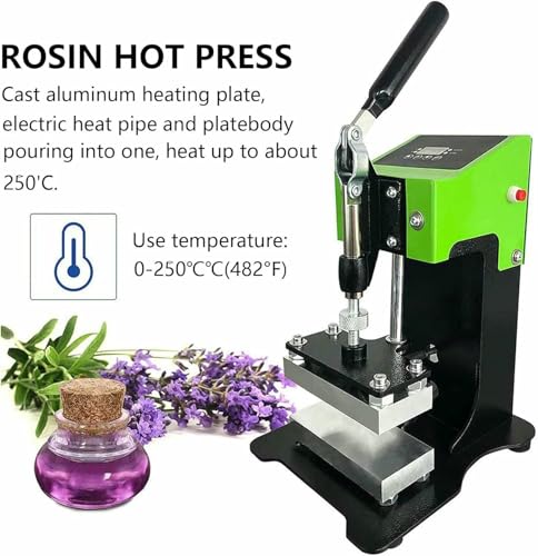 Presse à colophane manuelle, presse à chaud portable pour extraction d'huile de colophane haute pression, idéale pour un usage domestique