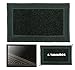 LucaHome - Felpudo Entrada casa Negro 37x52 cm Rectangular de Goma-Moqueta Base Antideslizante, Felpudo, fácil Limpieza, Felpudo Absorbente, Fepudo para Exterior e Interior