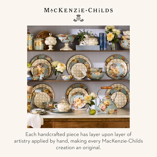 Image of MACKENZIE-CHILDS Enamel Tall Vase, Wild Rose Slate