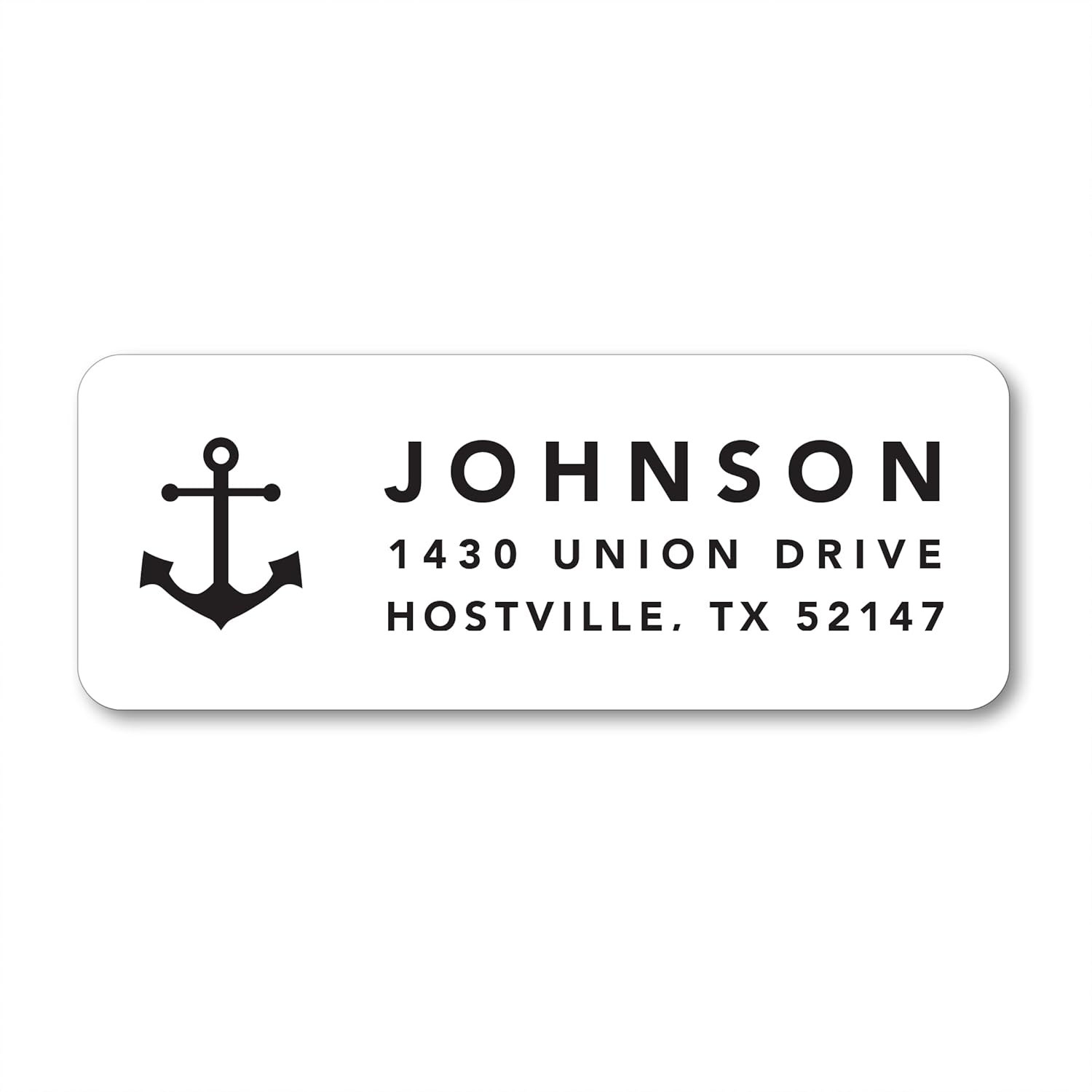 Nautical Return Address Labels, Clear Address Labels with