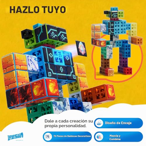 Miniatura 6 de Spatial Soma Cube - Juego de 142 cubos temáticos para niños a partir de 5 años, juguete educativo STEM, material ABS seguro, niños y niñas