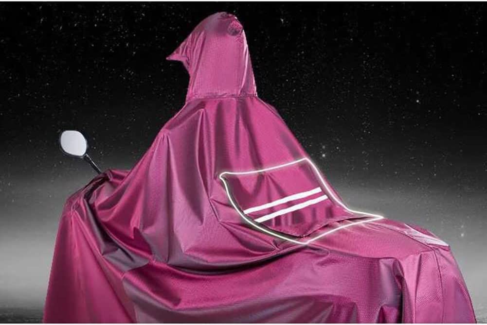 Chubasquero para bicicleta eléctrica, * funda para poncho de lluvia para scooters Poncho unisex para bicicleta/motocicleta/scooter Chaqueta de ciclismo Capa impermeable (color: rojo, tamaño: individu