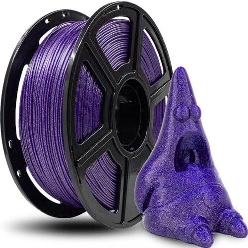 Image of FLASHFORGE 3D Printer Filament, PLA Galaxy Filament 1.75mm, 1KG Spool (2.2lbs), Dimensional Accuracy + /- 0.02mm for FDM 3D Printers, Better Tenacity & No Knotting (Purple)