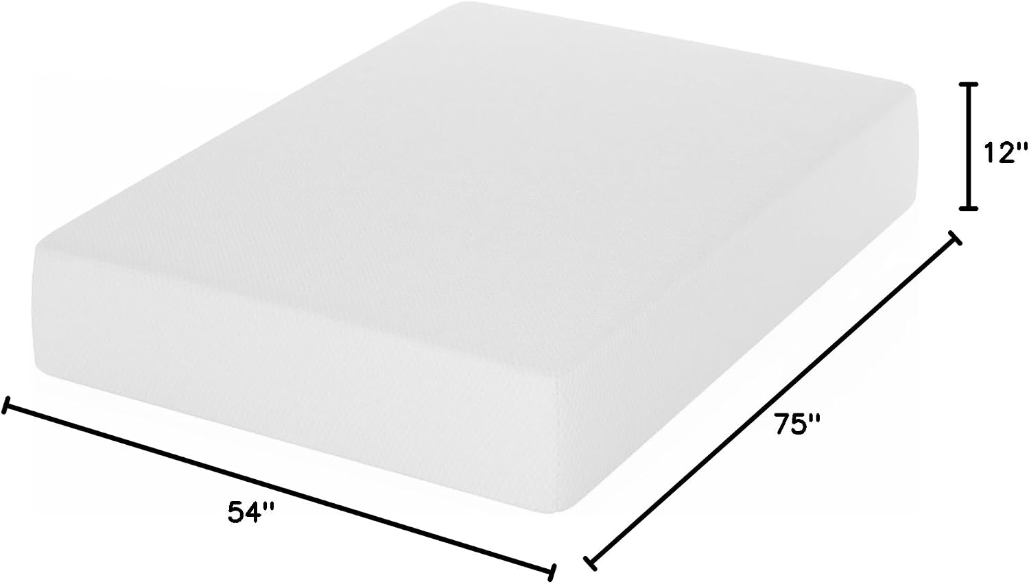 Furinno Tidur Cooling Gel Memory Foam Mattress, 12 Inch, Full
