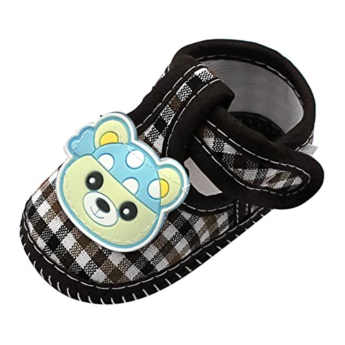 Baby First Walking Shoes Newborn Baby Girls Lattice Prewalker Soft Sole Sandals Single Shoes for 0-18 Months (Navy, 12)