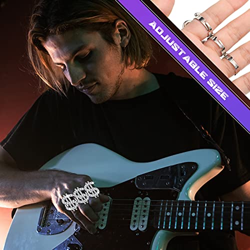 Jadive Anello Costume Simbolo del Dollaro Anello