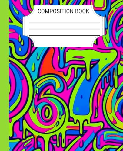 6 7 Composition Notebook | Wide Ruled | 7.5 x 9.25 | 110 Pages | Trendy School Notebook for Students, Kids & Teens: Colorful School Notebook & Back to School Supplies image 2
