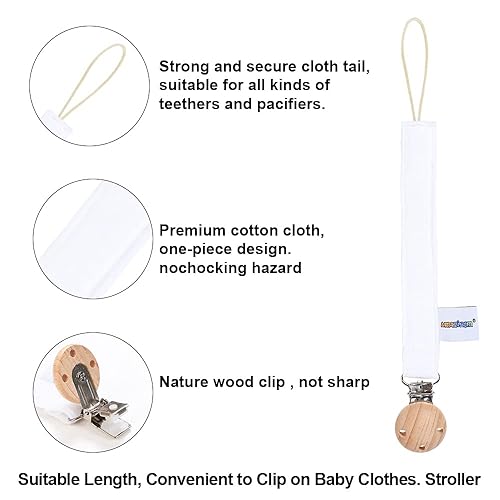 Miniatura 9 de Juguete mordedor de silicona de grado alimenticio para bebés con soporte para chupete, juguetes para aliviar el dolor de dentición, juego de regalo