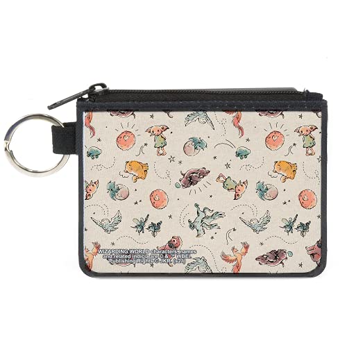 Buckle-Down Bolsa feminina de lona para moedas Harry Potter, 10,8 cm x 8,2 cm