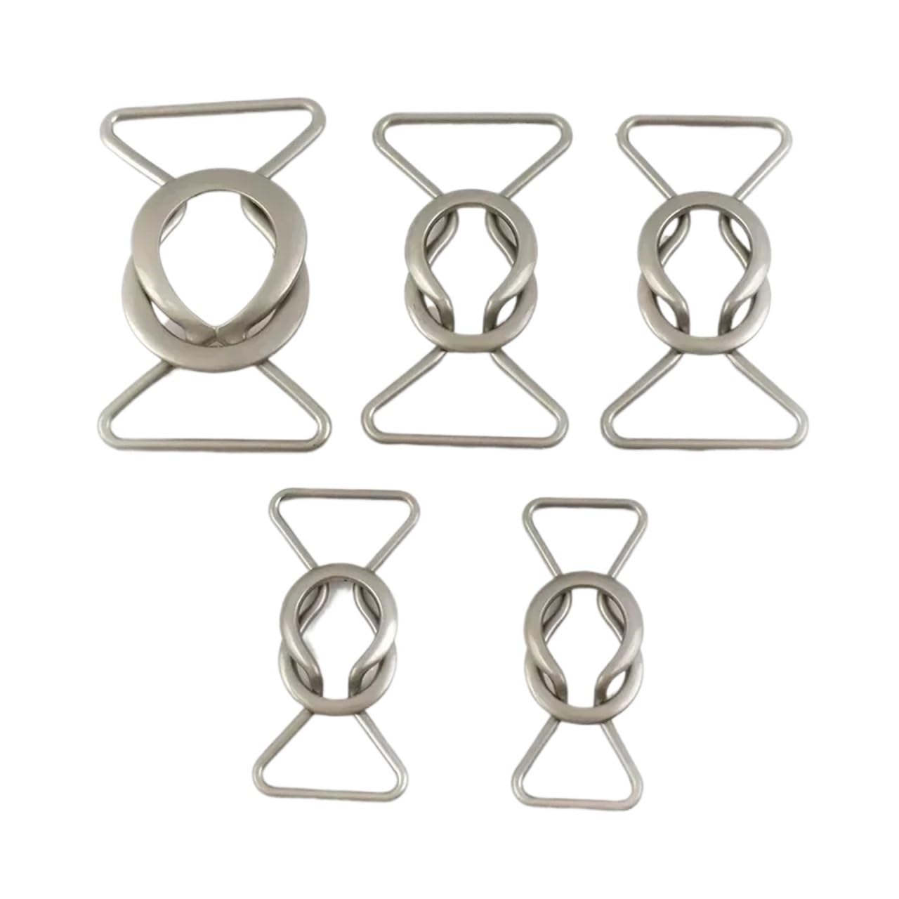 PVUVTNAHW 5Pcs Metal Buckles 20-40mm Women Coat Waist Buckle Belt Clasp Decorative Button Band Clasps DIY(MatteSilver,40mm)