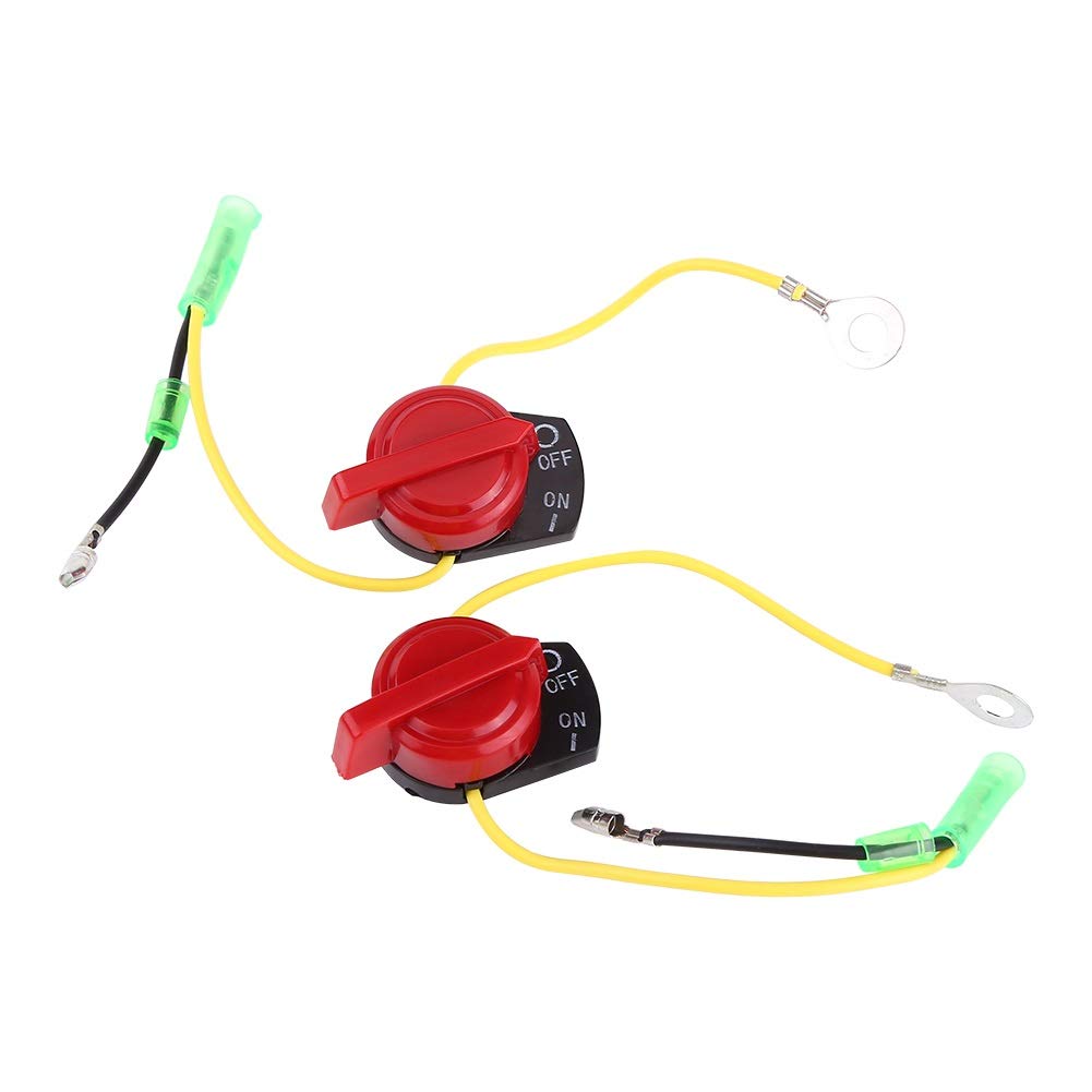 Engine Switch-2 pcs Motorcycle Engine Stop On Off Switch Button Switch Replacement for GX120 GX160