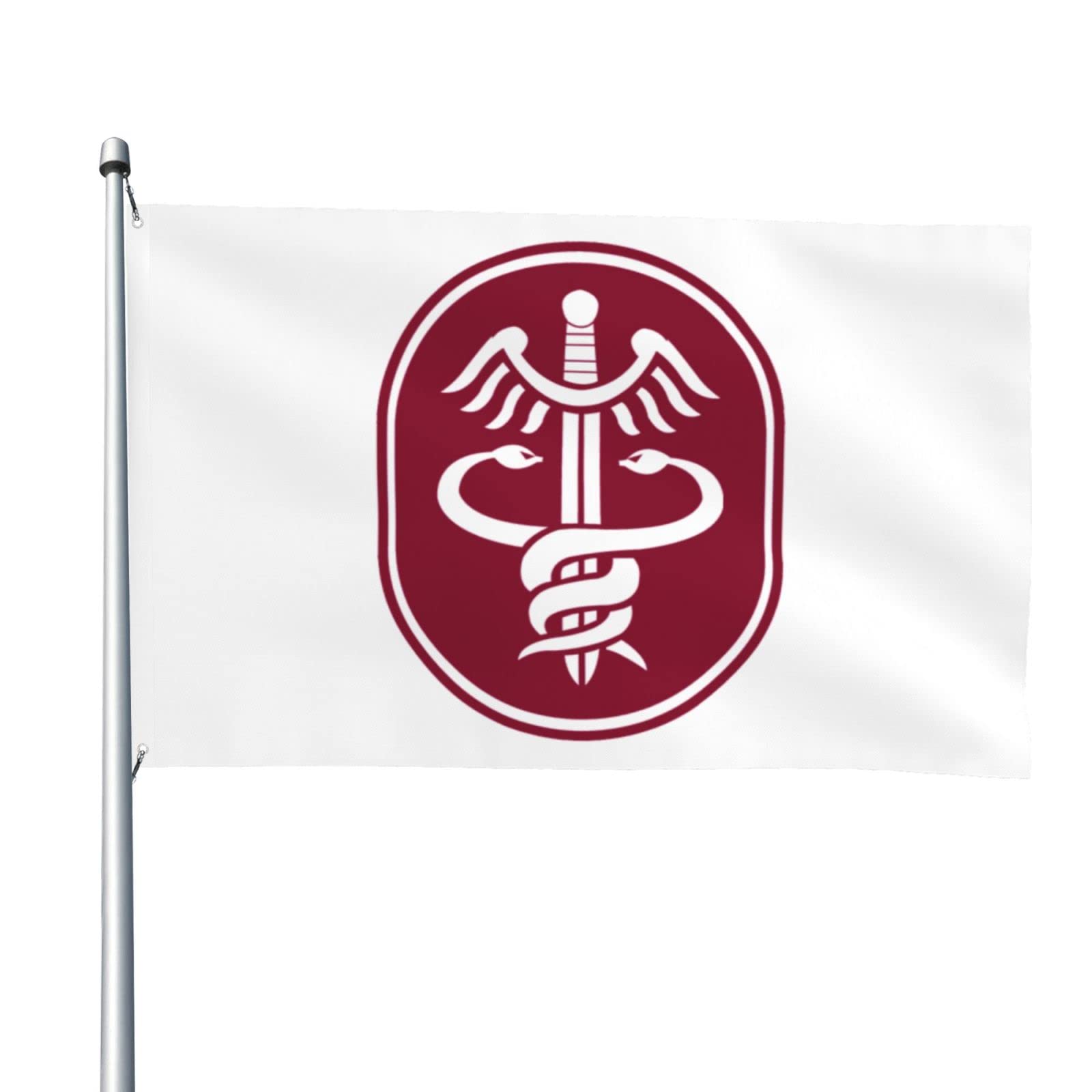 LIICHEES Medcom Flag 4x6 Ft Outdoor Polyester Decorative Banner Durable Home Patio Flags Yard Welcome Flag