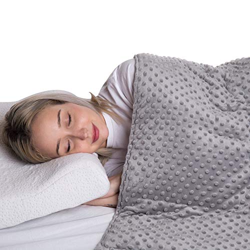 Weekly Top Sale Super-Soft Kids Weighted Blanket 12 Pounds - Weighted Blanket for Kids with Easy to Clean, Washable Minky Cover - 48x72 Inches 12lbs Comforter Heavy Blankets for Adult Girls and Boys 12 lb