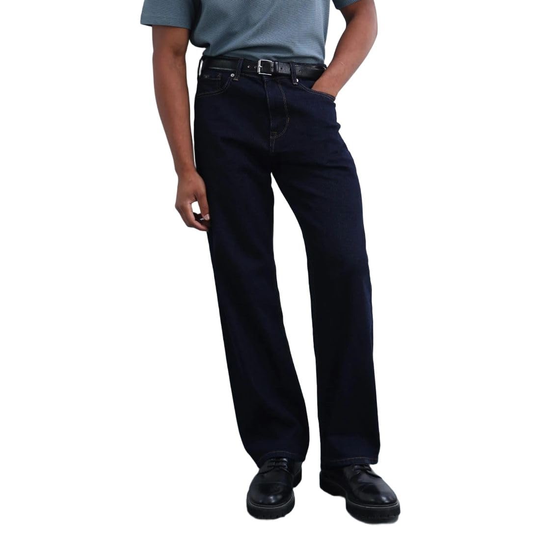 flying machine Men's Loose Fit Jeans| Solid | Mid Rise | Stretchable | Jeans for Man-picture-17