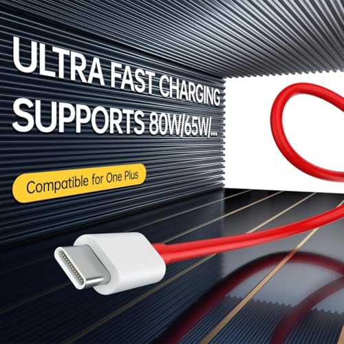 Image of Oneplus 100W Original Power Adapter with Type-C Cable Ultra-Fast Charger Compatible with One-Plus 12 /12R /11 /11R /10 /10R, Nord CE 3 Lite 5G, Nord 2T 5G, Nord CE 2 Lite 5G, Nord 5G Combo