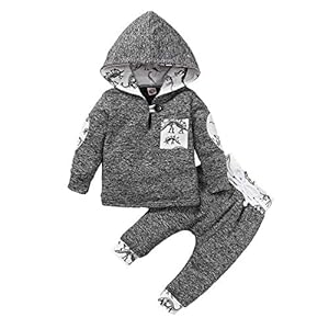 Baby Jongens Camouflage Hoodie Trainingspak Set Hooded Sweatshirt Top Broek met Pocket Kleding Outfit