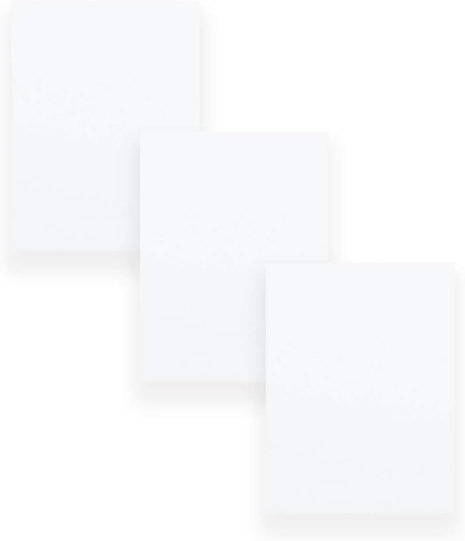 Premium 100% Cotton 4 x 6 Flat Cards - Small or Bulk Packs - LetterPress CardStock - Great for DIY LetterPress, Invitations, Details Cards, and More! (Brilliant White 92#, 50 pack)