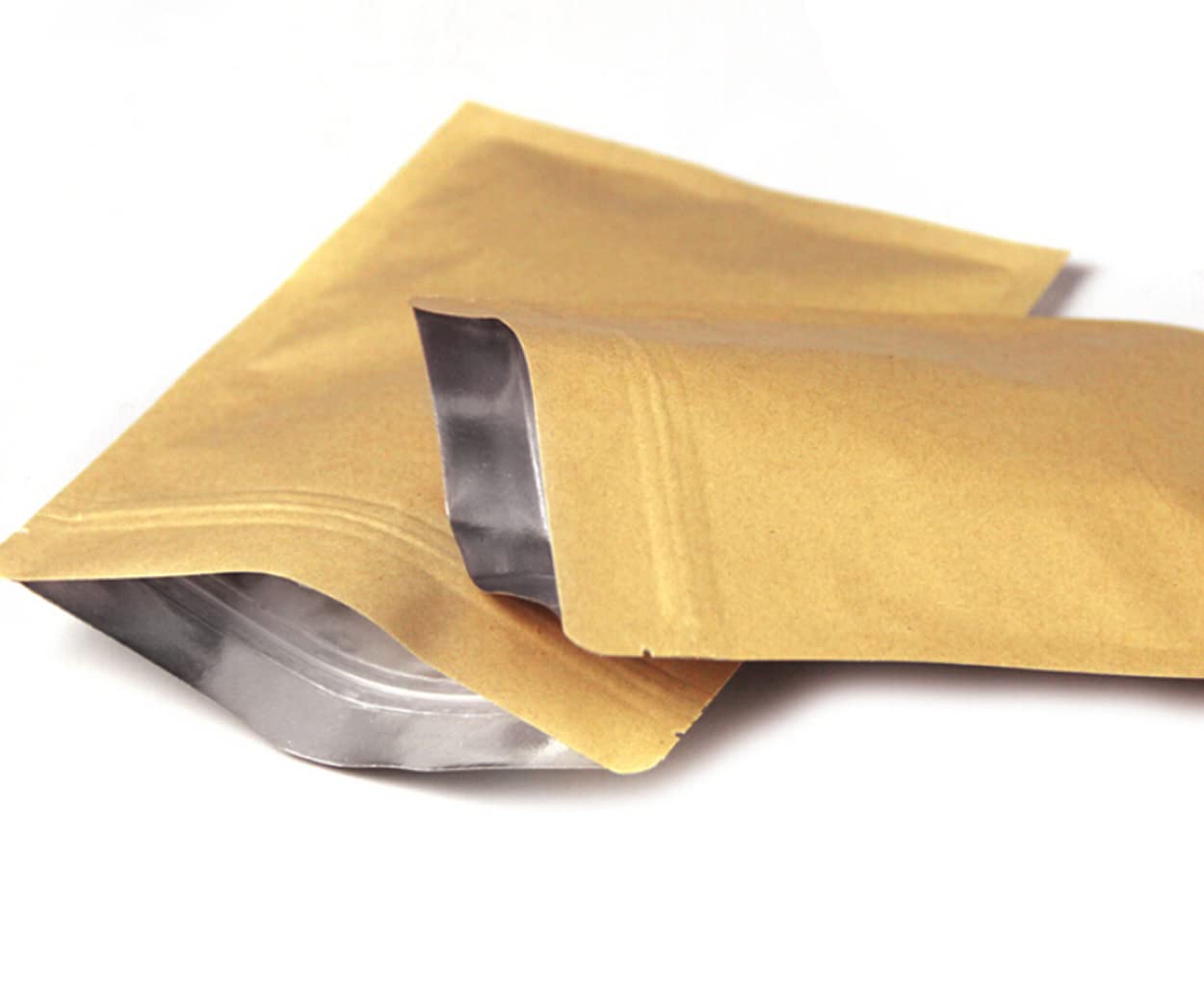 Buy Evergreen Goods 50x Brown Kraft Food Grade Storage Pouch Bags Re