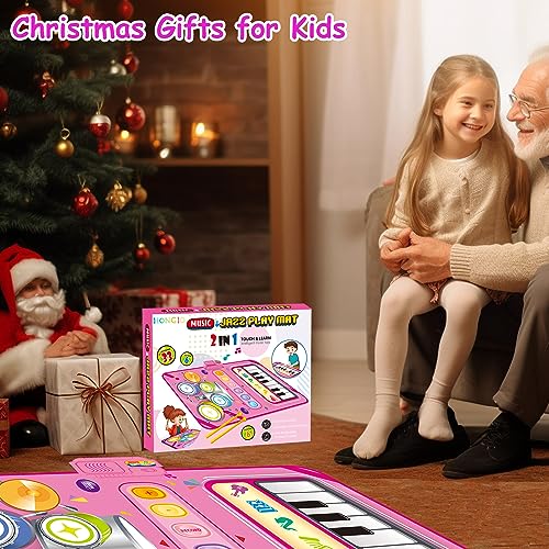 Toys for 1 Year Old Girl Gifts,2 in 1 Piano Mat Montessori Toys for 1 2 Year Old Girl,Educational Musical Toy First Birthday Gifts for 1 2 3 Year Old Girls,Christmas Stocking Stuffers for Toddler Girl - Image 7