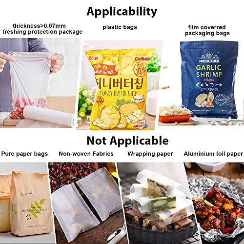 Upgraded Handheld Heat Bag Sealer, 2 in 1 portable Plastic Bags Sealer and Cutter, Endless food Sealer for Airtight Food Storage Saver, Reseals Snack Bags, Seals Plastic Aluminum Chip Packs, Seals Pla - Thumbnail 4