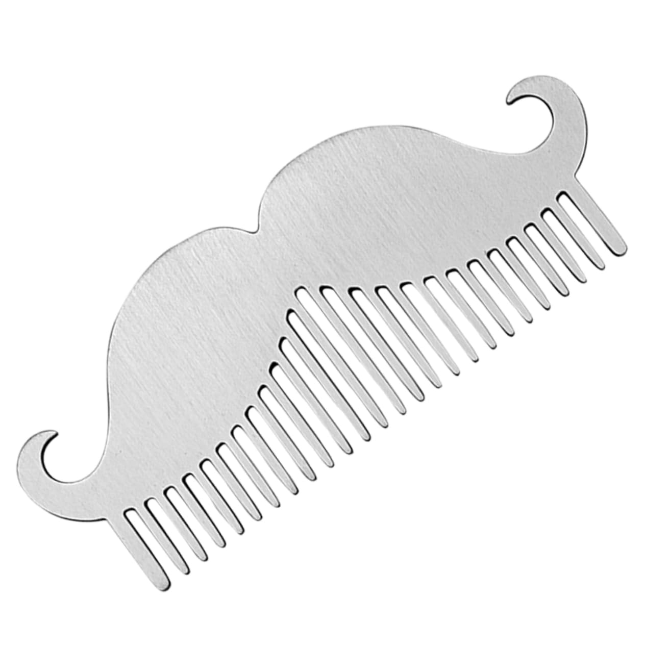 VICASKY Stainless Steel Beard Comb Men's Wide Tooth Combs for Thin Hair Bristle Beard Grooming Tool Pocket for Men Styling