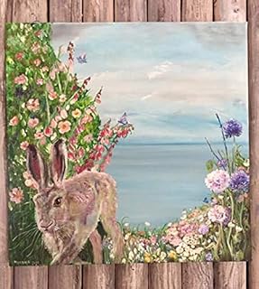 Hare Print The Path to the Sea Hare Artist Wall Art Rustic Morena Artina