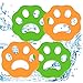 lanmusic ÉPilateur pour Animaux De Compagnie pour Le Linge, Lot De 4 Anti-Peluches RéUtilisables – ÉPilateur en Fourrure d'animal Domestique pour Linge, Literie, Machine à Laver (Green Orange)