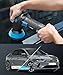 Mini Polisher, 2inch/ 3inch 750W Car Buffer with 12mm Random Orbital-Improve Work Efficiency by 35%, with 16pcs Trapezoidal Polisher Pads &16.4 ft Cord, for Car Detailing and Waxing