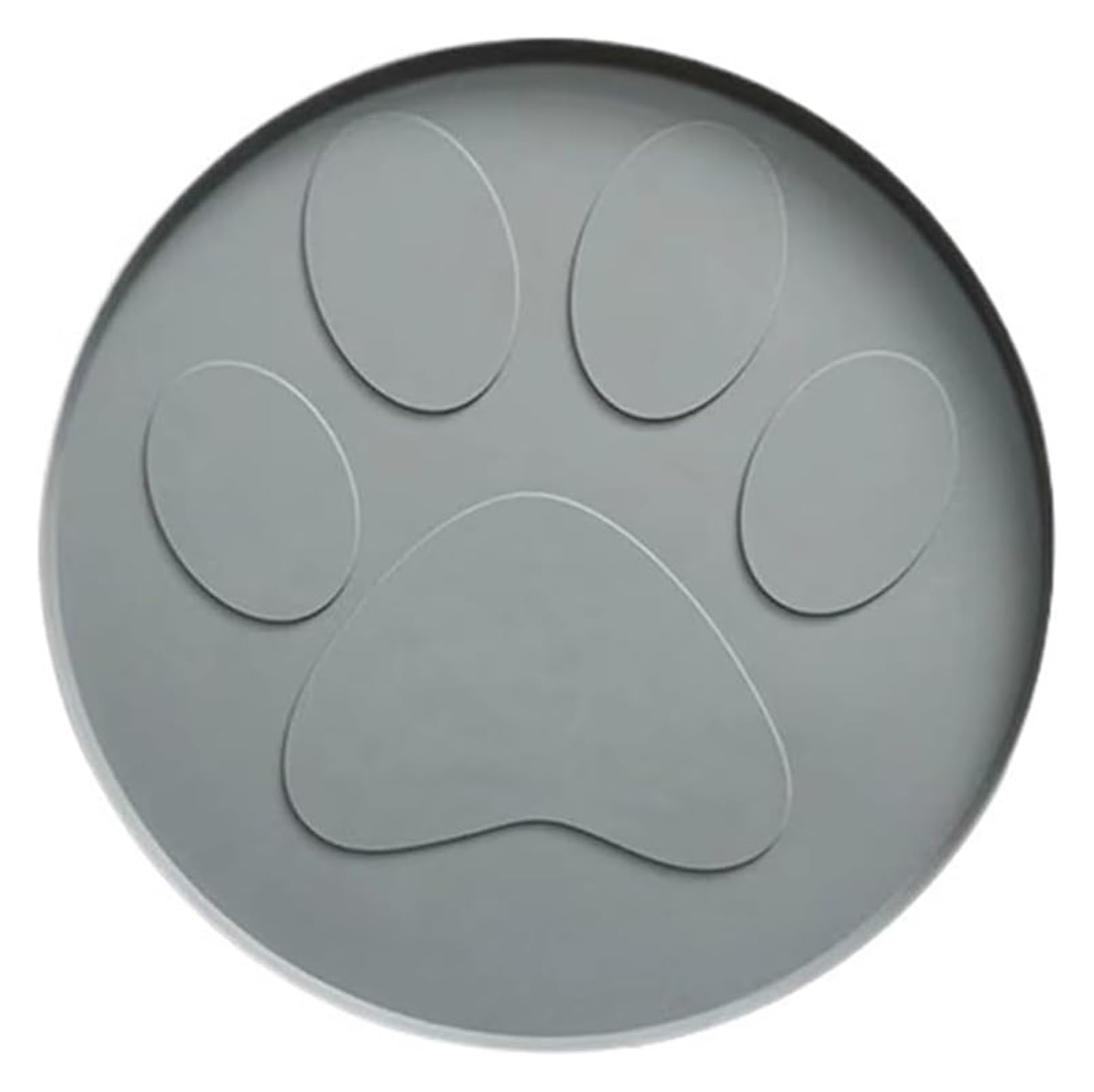 Futtermatte für Haustiere, Kaffee/Rosa/Grau/Schwarz Silikon-Haustiermahlzeiten-Pad, auslaufsichere Futterunterlage for Hunde(Grey(Big Claw))