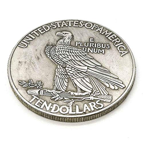 YukaBa MarshLing Antique Liberty Indian Head Ten-Dollars Coin – Great American Commemorative Old Coins- Uncirculated Morgan Dollars-Discover History of US Coins Perfect Quality
