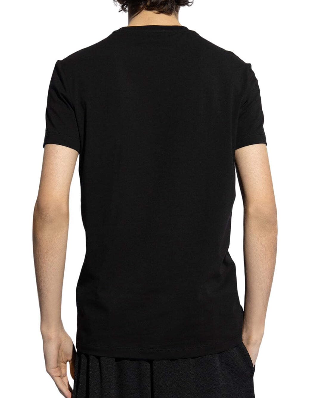 DSQUARED2 tshirt nera sottogiacca - nero, m