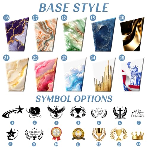 Image of Custom Trophy Award, Crystal Awards and Trophies with Company Logo & Text