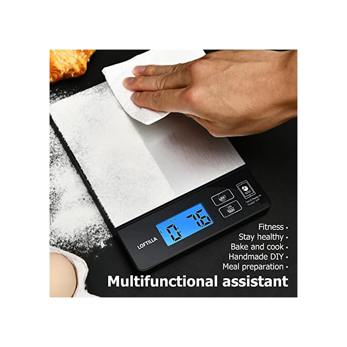 Buy Loftilla Digital Food Scale for Weight Loss, Smart Kitchen Scale