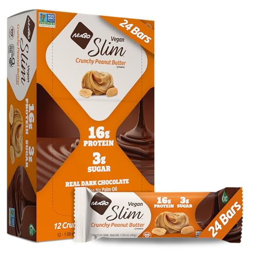 NuGo Slim Dark Chocolate Crunchy Peanut Butter
