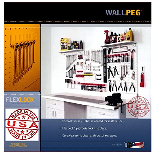 Wallpeg 80" Wide Garage Pegboard Kit (Pk-80)- Plastic Pegboard Panels For Garage Organization #TOP11