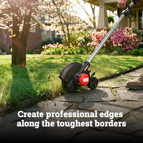 WORX Cordless Lawn Edger, 7'' Grass Edger with 3 Depth Settings, 20V Trencher with Dual Wheels & Brushless Motor, 4.0 Ah - Additional View