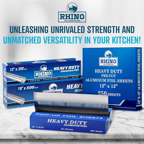 Rhino Aluminum 12X10.75 20 MIC 300PC Precut Pop Up Heavy Duty Aluminum Foil Sheets thumb #5