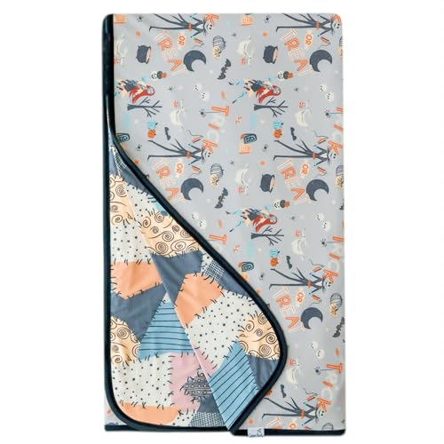 Image of Copper Pearl Jumbo 3-Layer Baby Blanket: Soft Baby Quilts for Boys and Girls | Breathable, Cozy, Toddler Blanket | Baby Quilt for Newborns | 60x72 Premium Material | Nightmare Before Christmas