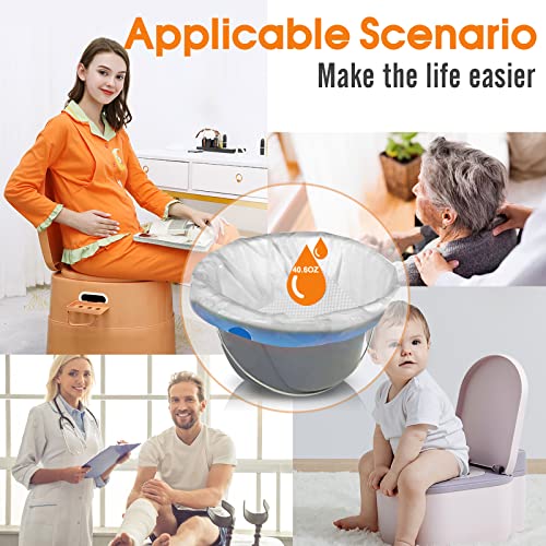 30 Count Bed Pan Liners For Bedpan With Super Absorbent Pad (40.6Oz) Universal Fit Disposable Toilet Bags For All Standard Bedpan Toilet Chair Bucket … #TOP6