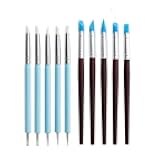 Silicone Clay Sculpting Tools 10 Piece Styling Dots for Rocks, Nails, Blending, Drawing Styling Dots Tools and Pottery Crafts DIY Crafts, Silicone Brushes, Sculpting Pottery (Silicone - 10 pcs)