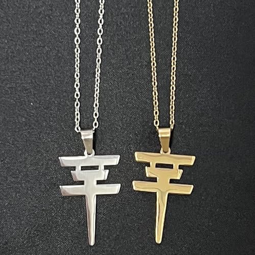 Tokio Hotel Necklace 2 Pcs Rock Roll Necklace Stainless Steel Tokyo Hotel Merch for Men Women Tokio Hotel Pendant Jewelry Music Fans2