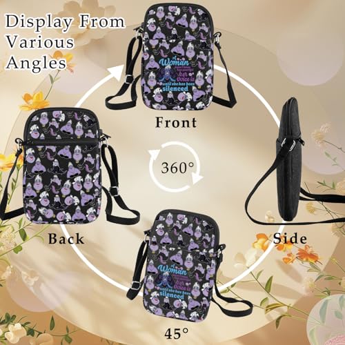 BWWKTOP Villain Mystic Witch Crossbody Bag Mystic Witch Fans Gift Mystic Witches Messenger Bag Ocean Witch Merchandise (A WOMEN XK-B) by BWWKTOP - Used condition - Image 5