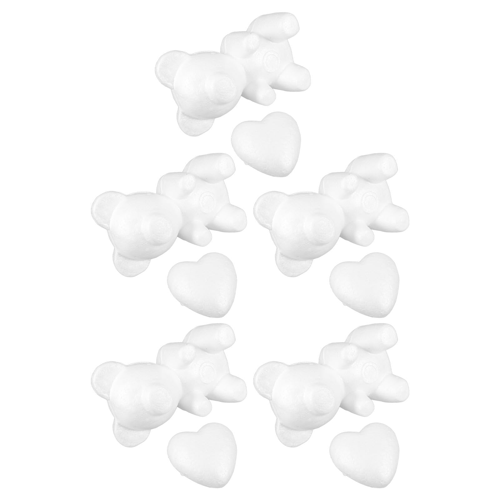Moules en polystyrène ours 20cm FOMIYES support loisirs créatifs et art floral blanc