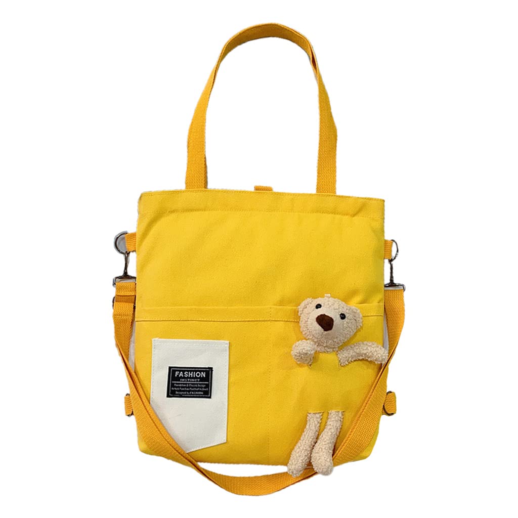 Kalttoy Crossbody Pouch with Cartoon Bear for Doll Shoulder Bag Pouch Anti-Theft Messenger Bags for Students Can Shoulder Bag for Students Large Capacity Cartoon with Bear Doll for Women Crossbody