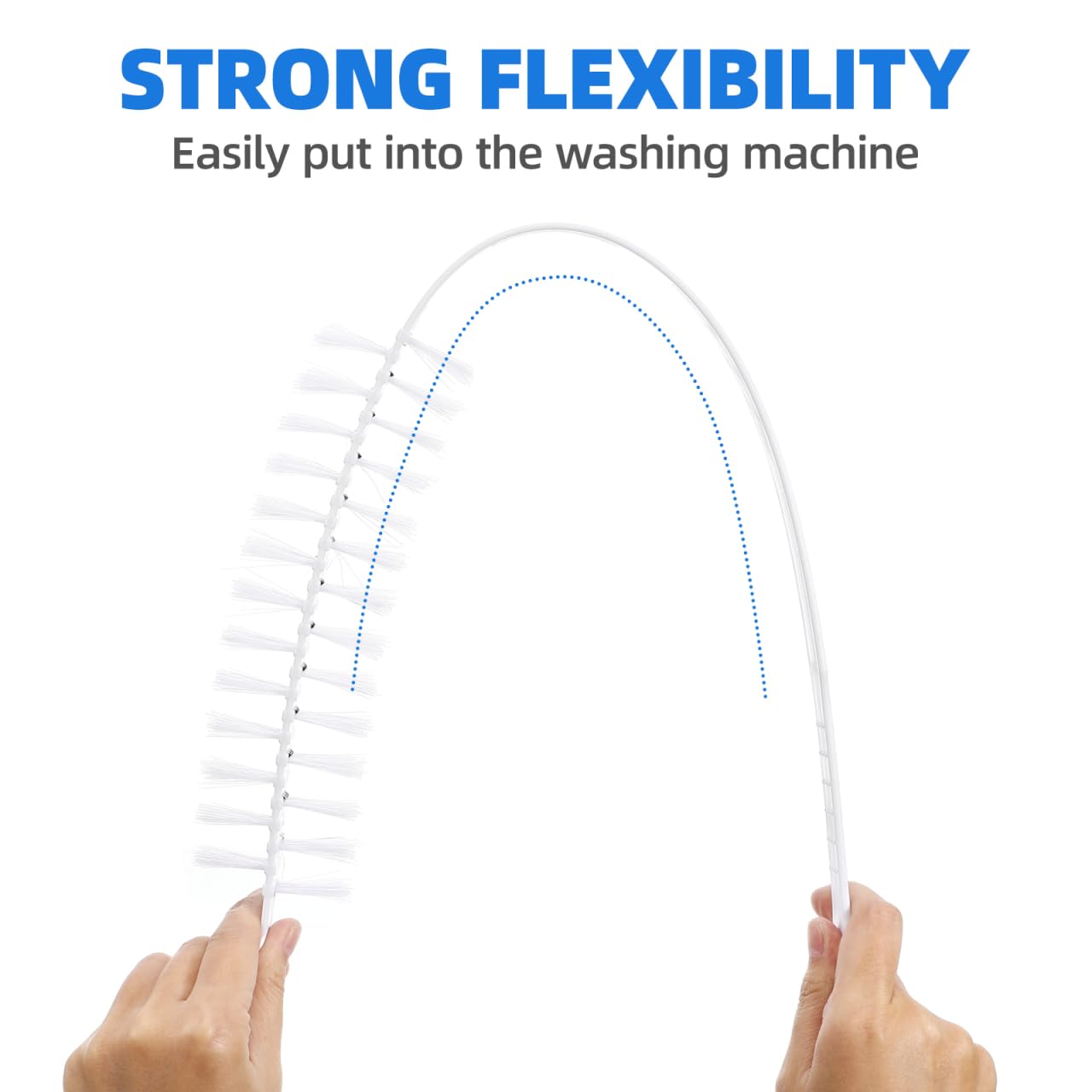 PACKOVE Washing Machine Brush for Deep Cleaning Washer Drum and Radiator Flexible Abs Cleaning Tool for Removing Dust and Pet Hair in Appliances and Hard-to-Reach Areas - Image 4