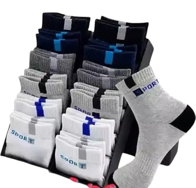 Trendy Premium Cotton Crew Socks for Men Women Pack of 6 Pairs Breathable Cushioned Ankle Length (ANKLE-SOCKS-6PAIR_tm)-image-18