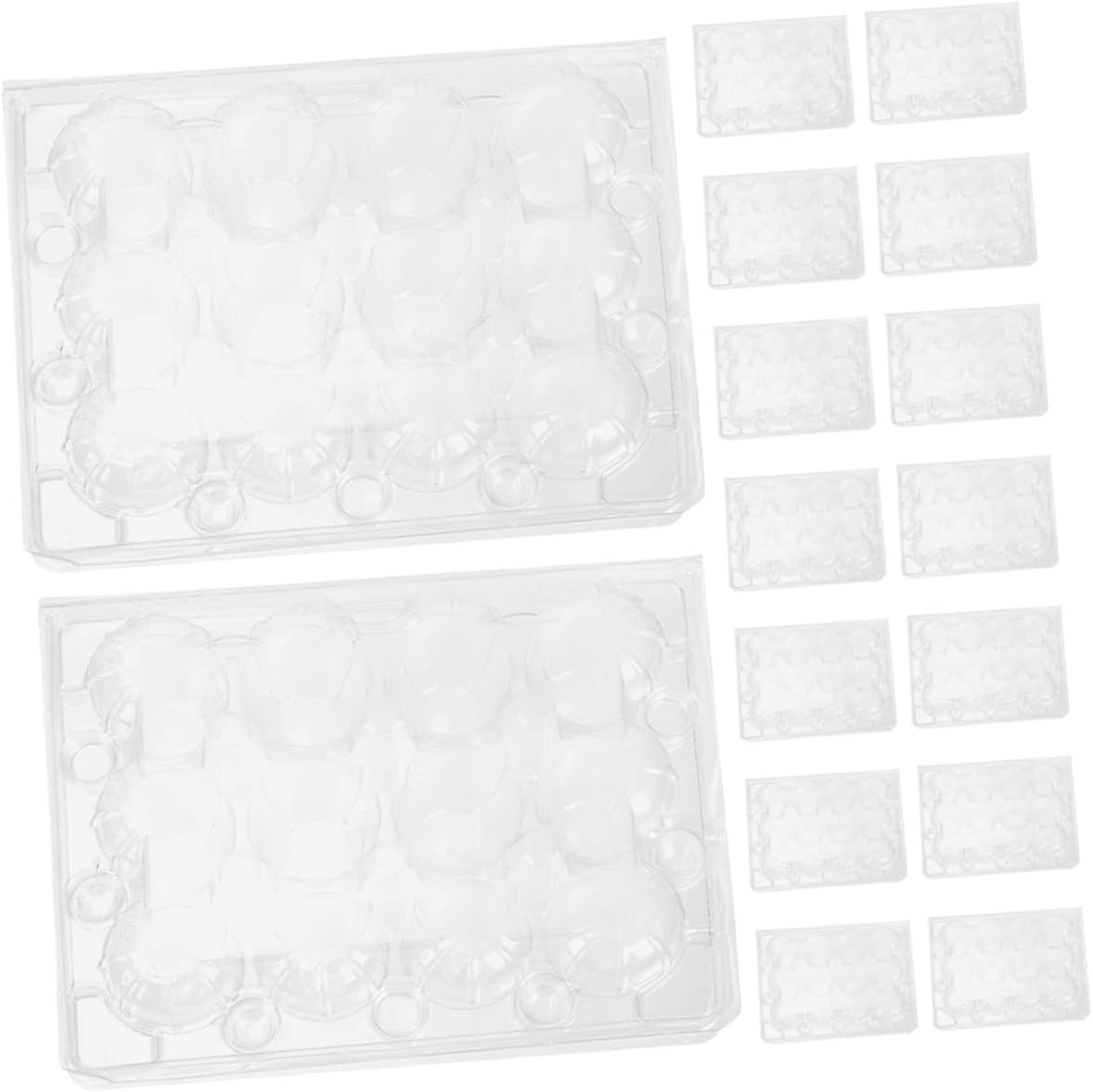 70pcs Plastic Quail Egg Cartons Tray for Refrigerator Storage, 12-compartment Quail Egg Holder Container for Farm Market and Home Use