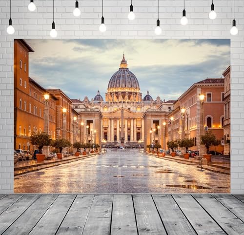 Fondo Fotográfico Loccor 7x5ft Catedral San Pedro miniatura 2