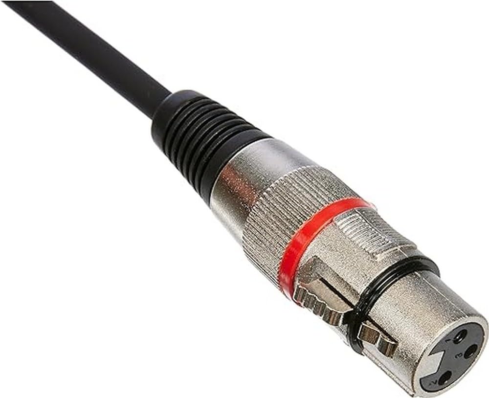 Stagg SMC1 RD S-Series Microphone Cable, Red, 1 m, Black, 1m - Image 3