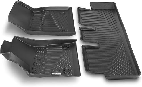 Motor Trend Alfombrillas delanteras y traseras de contorno 3D para Tesla Model 3 2017-2020, protección sin olor para todo tipo de clima